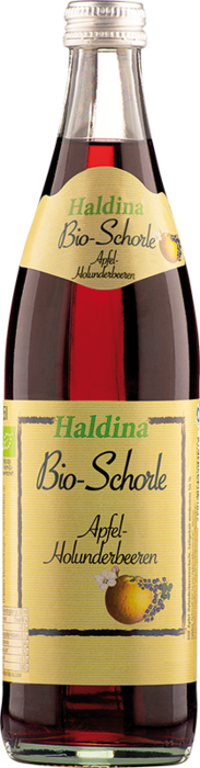 Haldina Bio-Schorle Apfel-Holunderbeeren